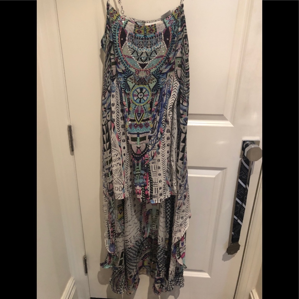 Camilla Silk Overlay Mini Dress